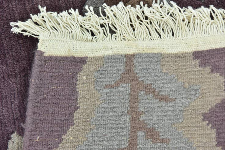 Detail image of 6' 9 x 8' 2 Hand Knotted Nepal Wool Rug