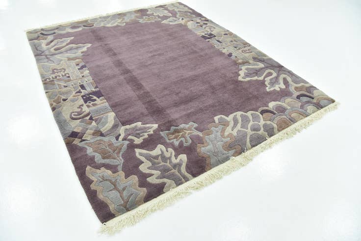 Detail image of 6' 9 x 8' 2 Hand Knotted Nepal Wool Rug