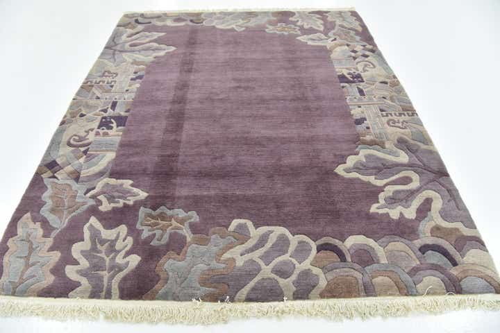6' 9 x 8' 2 Hand Knotted Nepal Wool Rug