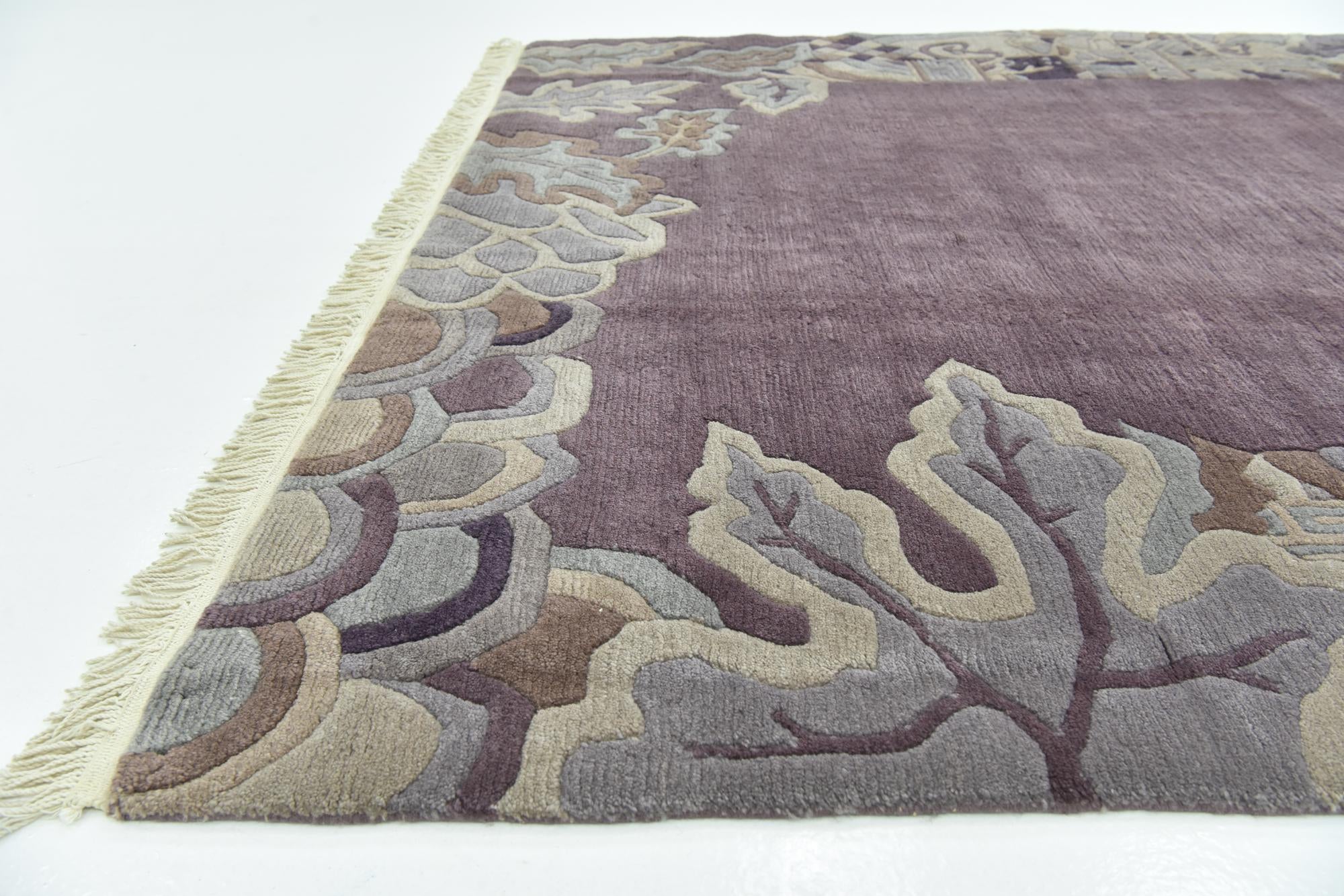 6' 9 x 8' 2 Hand Knotted Nepal Wool Rug