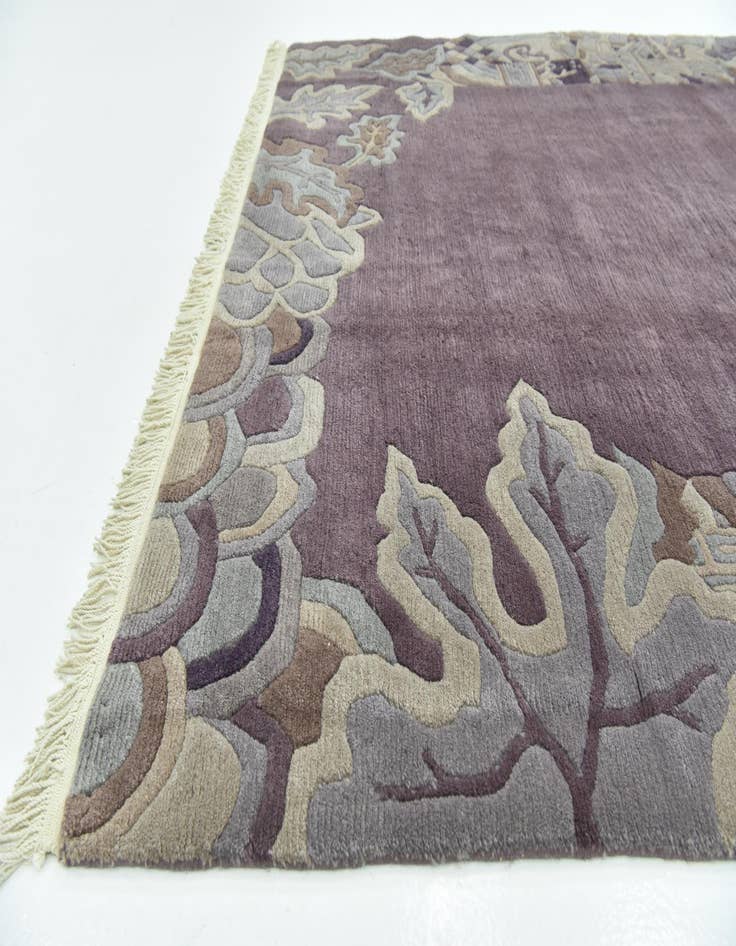 Detail image of 6' 9 x 8' 2 Hand Knotted Nepal Wool Rug