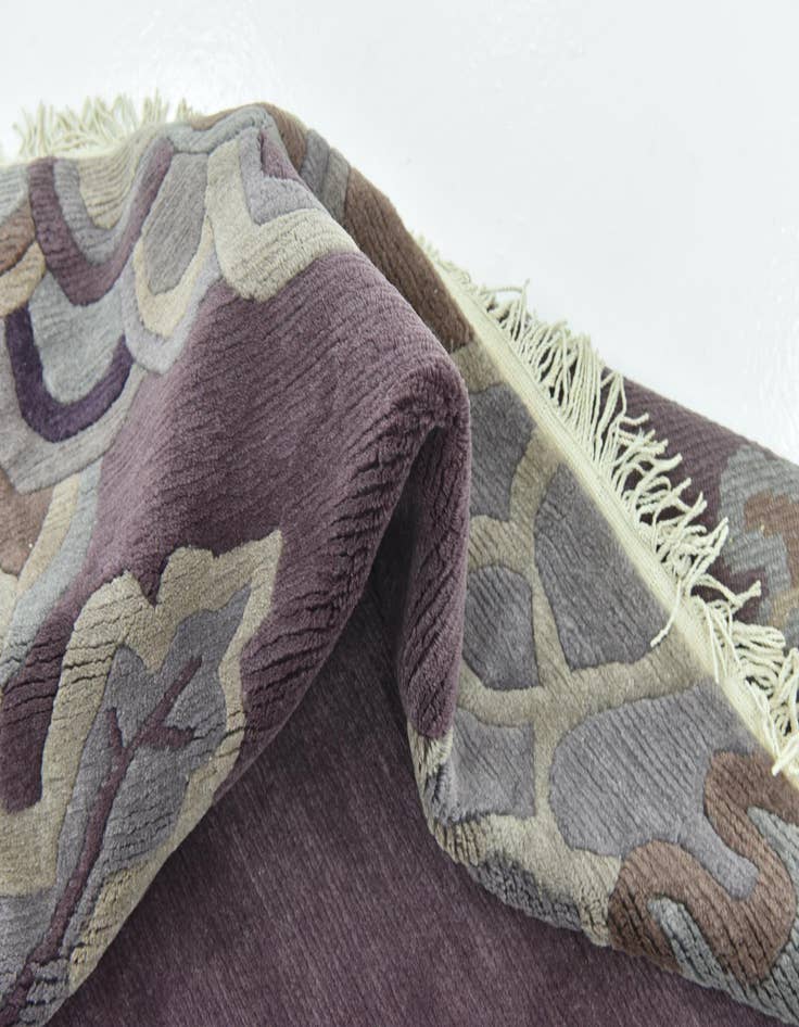 Detail image of 6' 9 x 8' 2 Hand Knotted Nepal Wool Rug