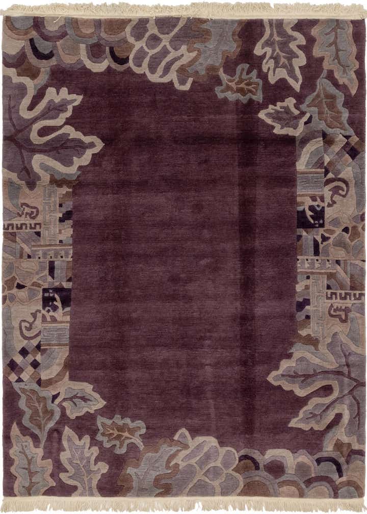 6' 9 x 8' 2 Hand Knotted Nepal Wool Rug