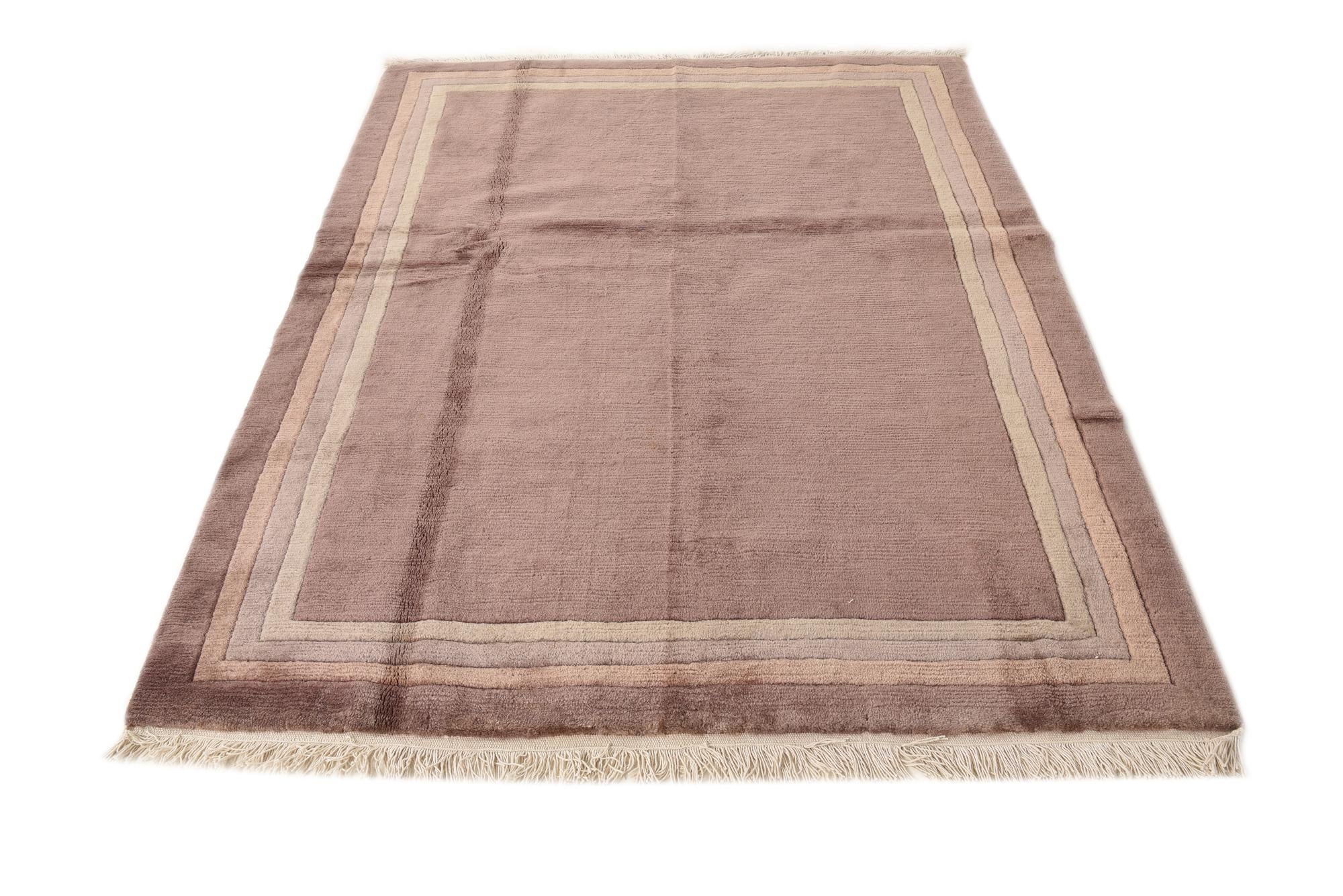 5' x 6' 5 Hand Knotted Nepal Wool Rug
