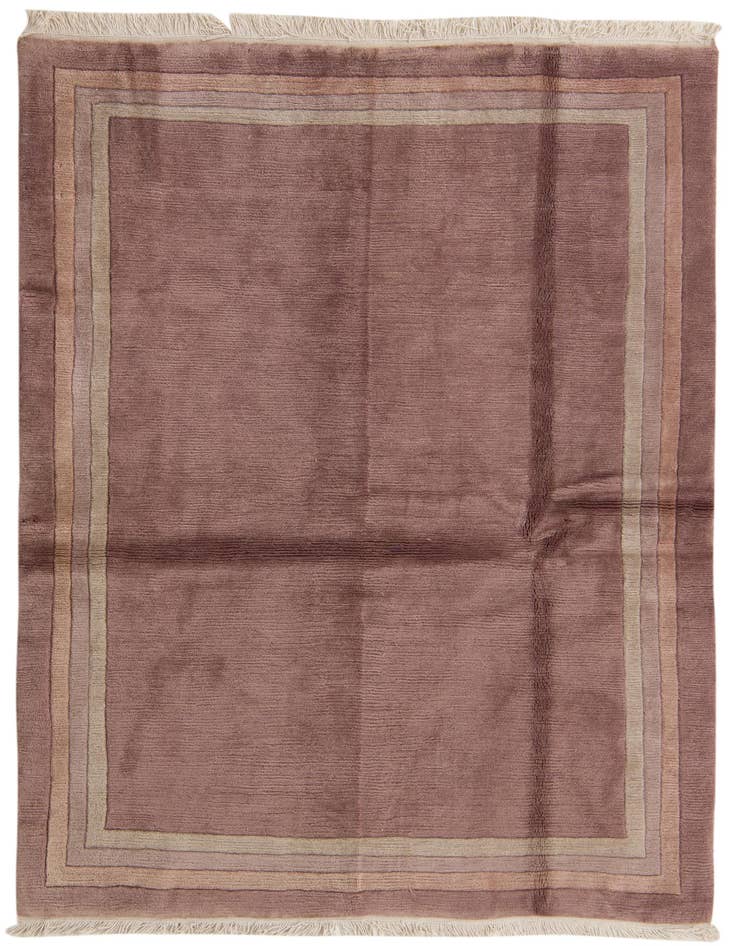 Detail image of 5' x 6' 5 Hand Knotted Nepal Wool Rug