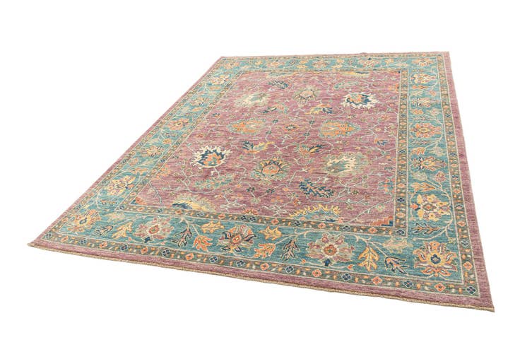 Detail image of 7' 10 x 9' 11 Hand Knotted Oushak Rug