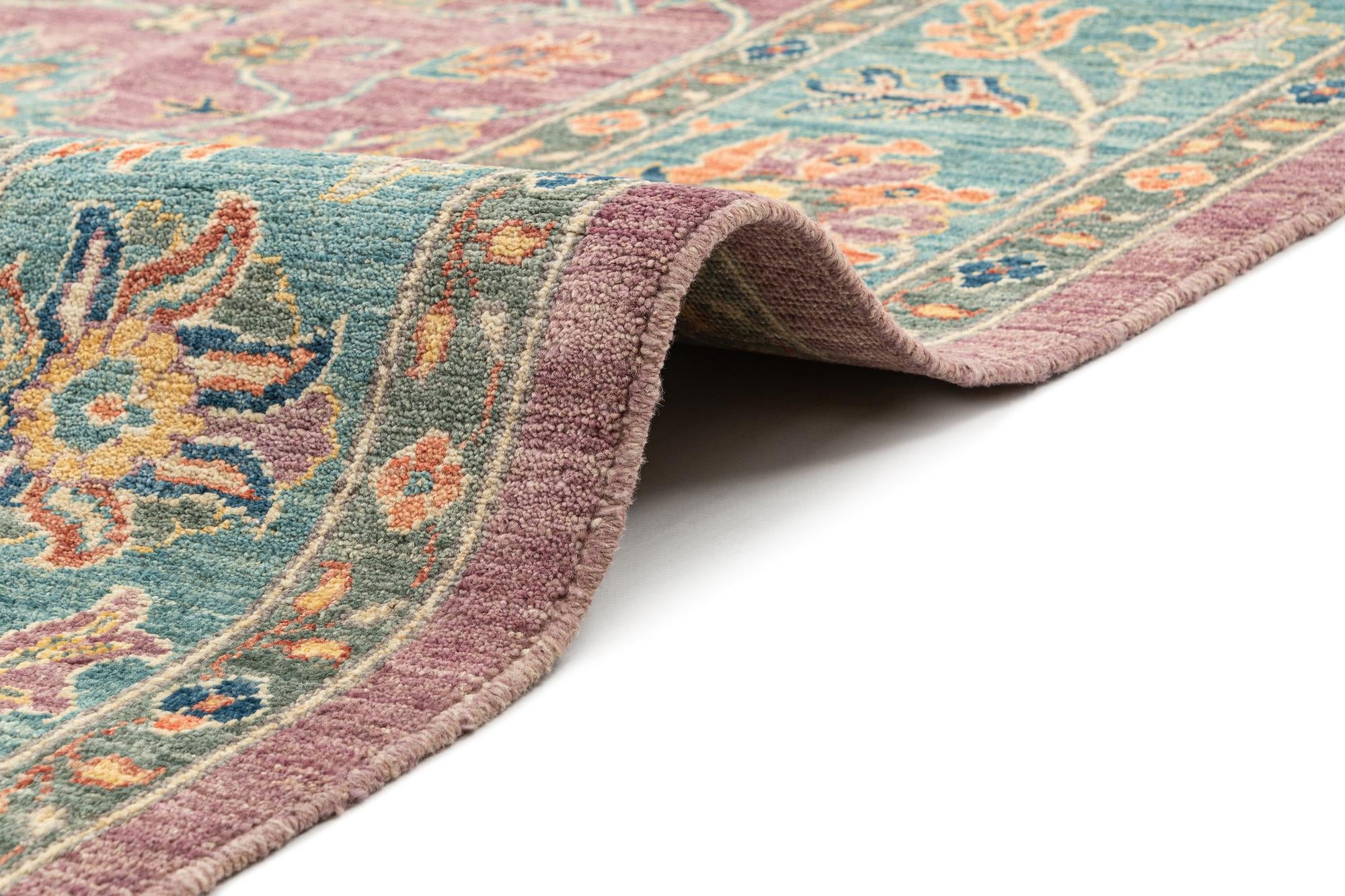 7' 10 x 9' 11 Hand Knotted Oushak Rug