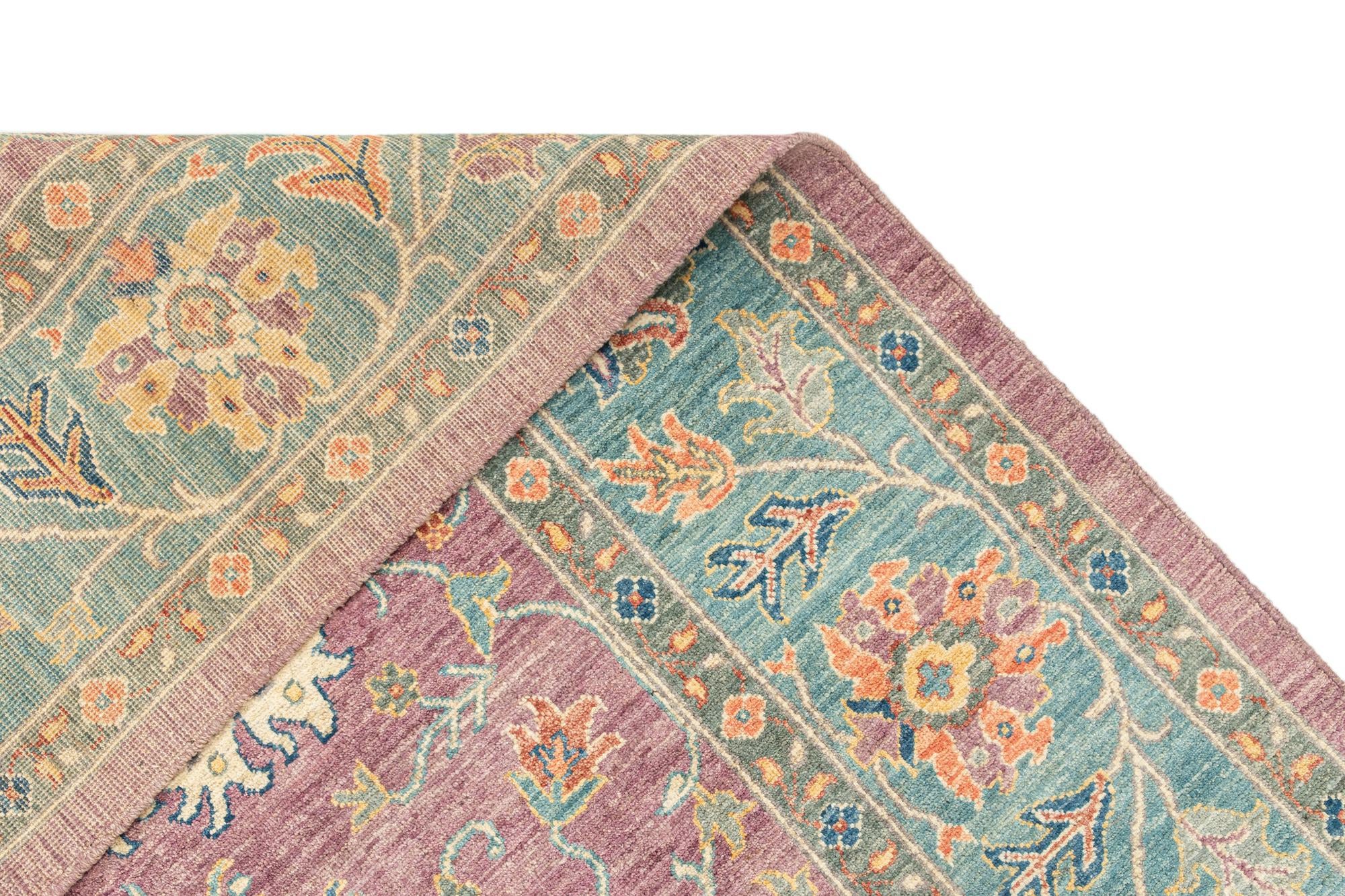 7' 10 x 9' 11 Hand Knotted Oushak Rug