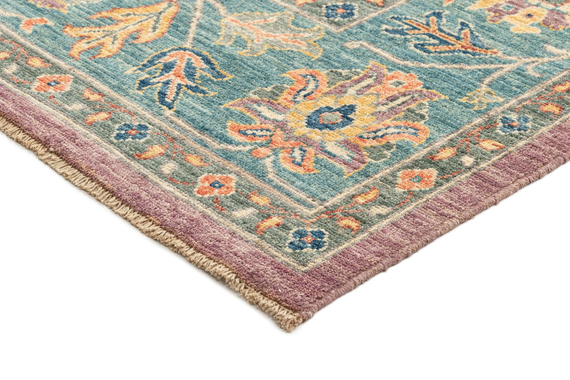 7' 10 x 9' 11 Hand Knotted Oushak Rug