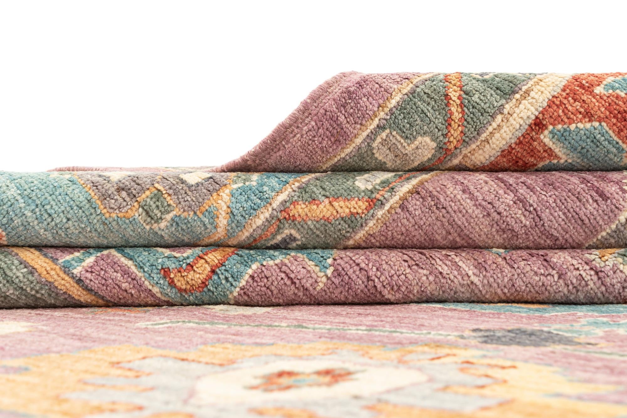 8' 9 x 12' Hand Knotted Oushak Rug