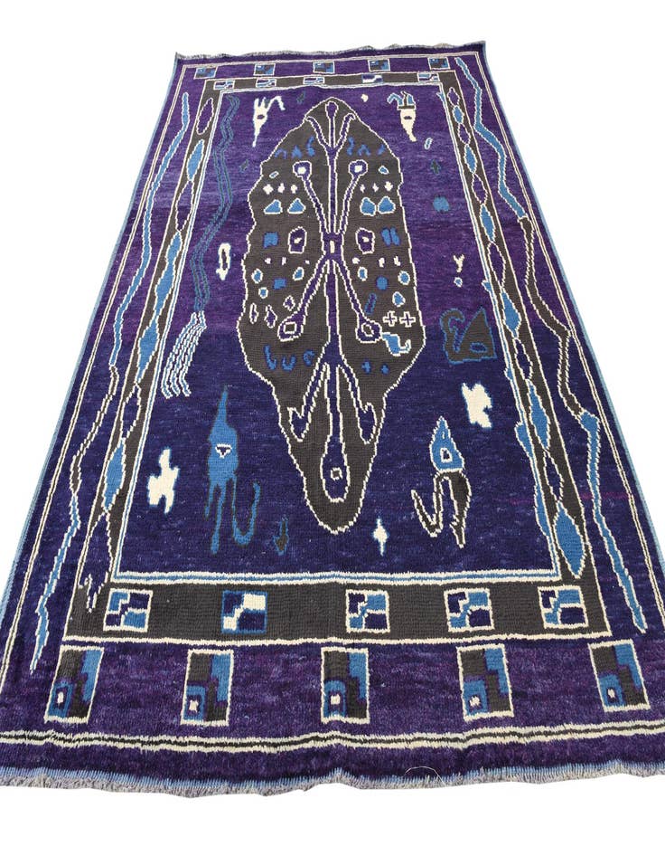 Detail image of 8' 1 x 10' 1 Hand Knotted Oushak Wool Rug