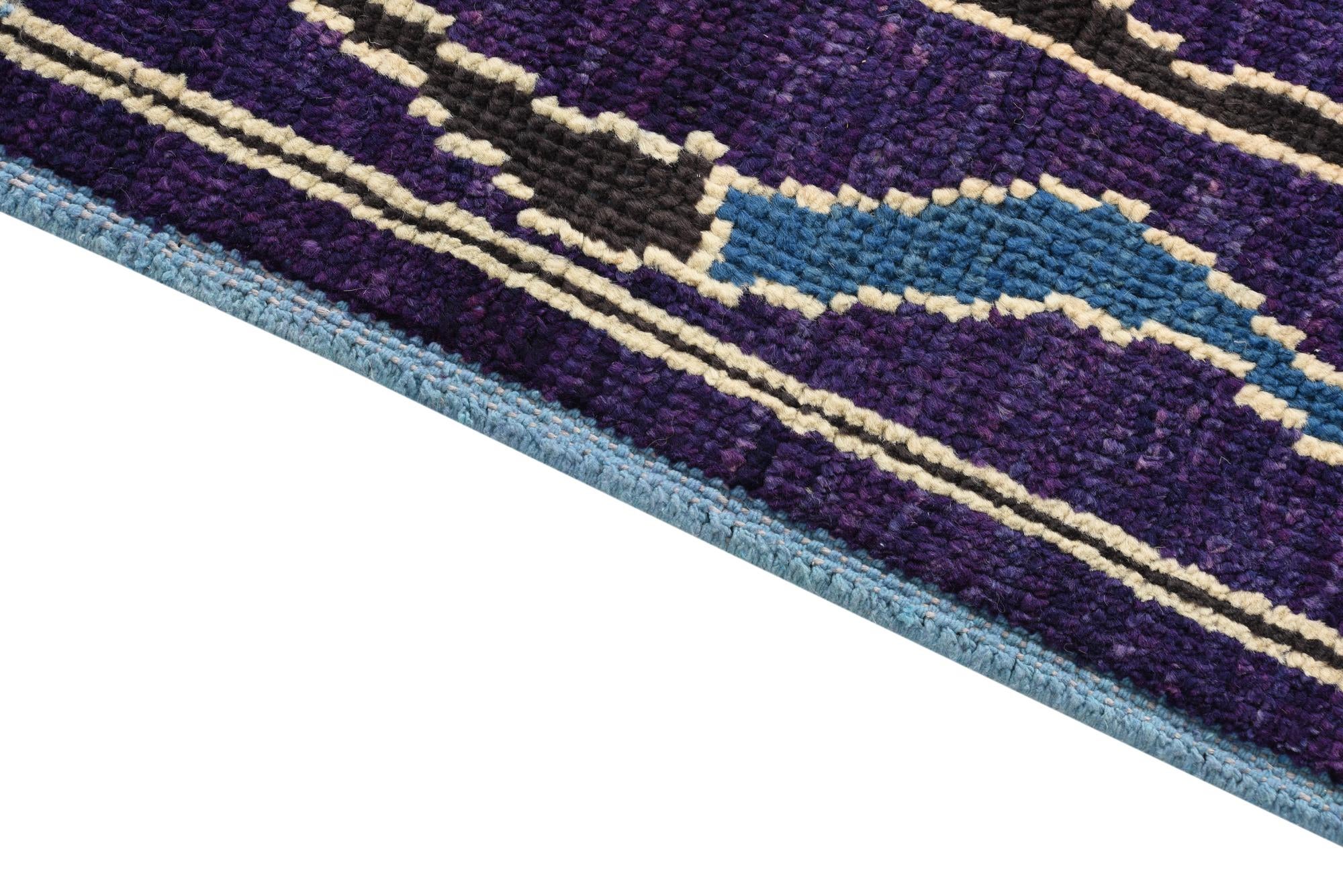 8' 1 x 10' 1 Hand Knotted Oushak Wool Rug
