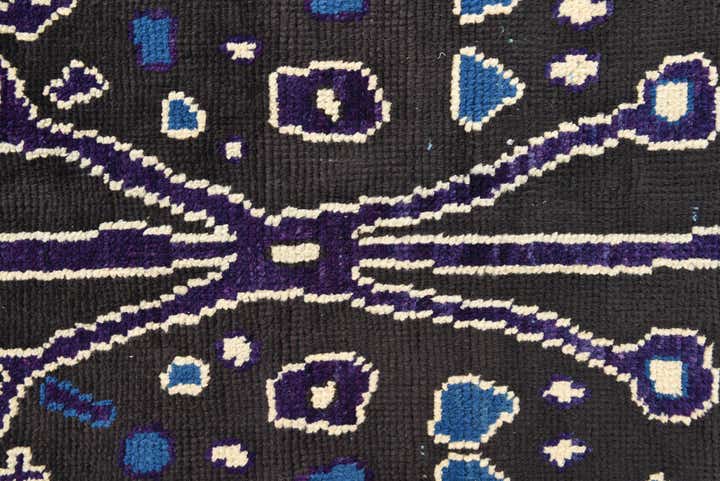 8' 1 x 10' 1 Hand Knotted Oushak Wool Rug
