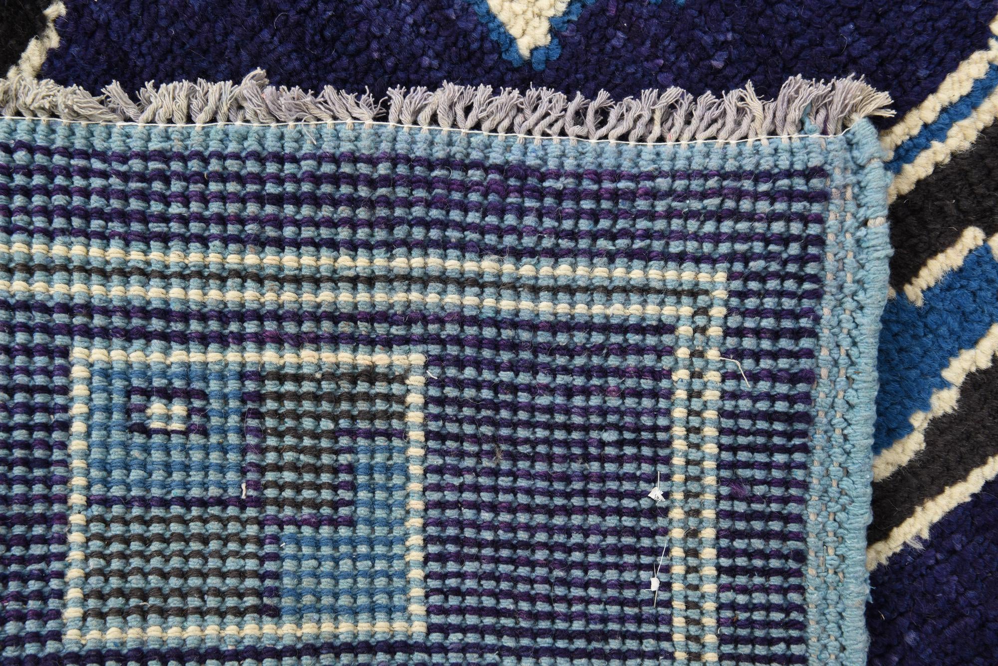 8' 1 x 10' 1 Hand Knotted Oushak Wool Rug