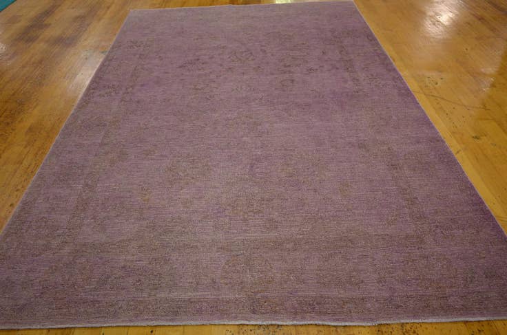 Detail image of 6' 6 x 9' 9 Hand Knotted Over-Dyed Ziegler Oriental Rug