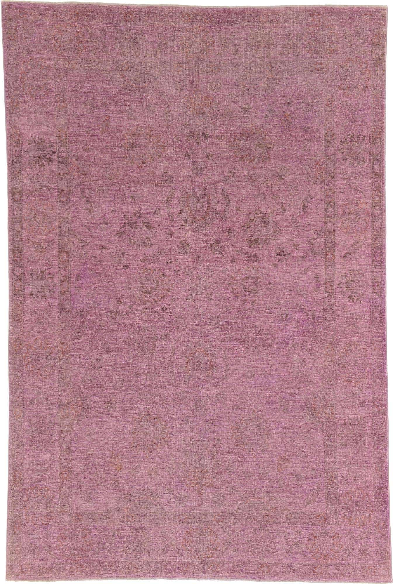 6' 6 x 9' 9 Hand Knotted Over-Dyed Ziegler Oriental Rug