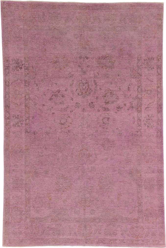 6' 6 x 9' 9 Hand Knotted Over-Dyed Ziegler Oriental Rug