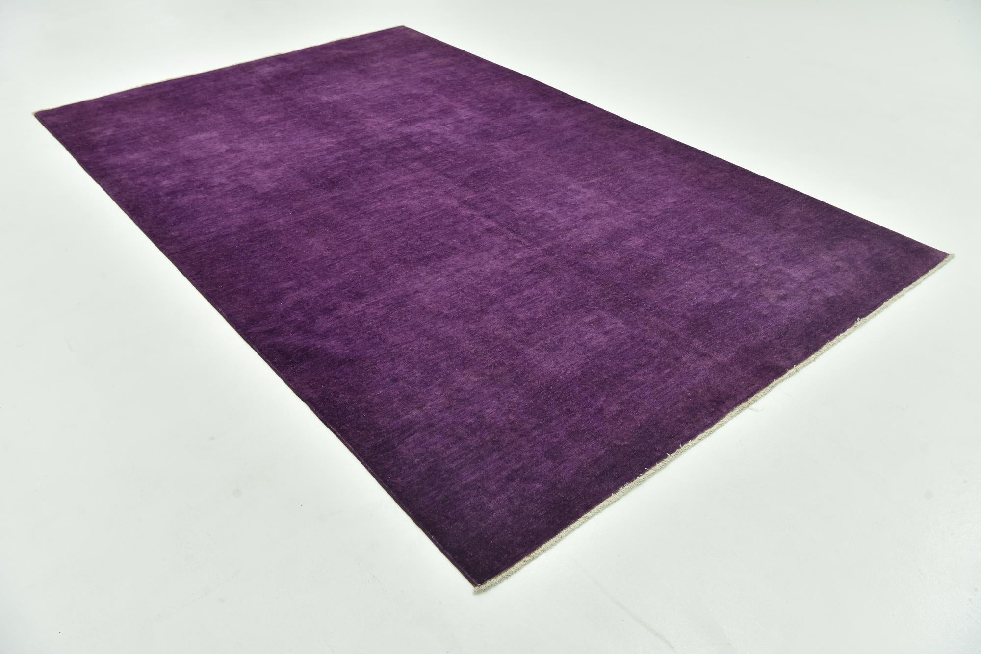 6' x 9' 8 Hand Knotted Over-Dyed Ziegler Rug
