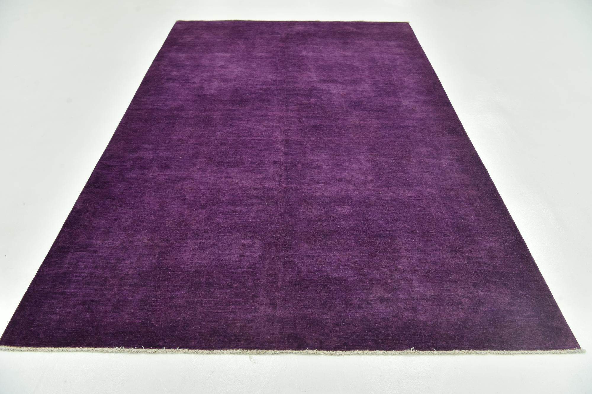 6' x 9' 8 Hand Knotted Over-Dyed Ziegler Rug