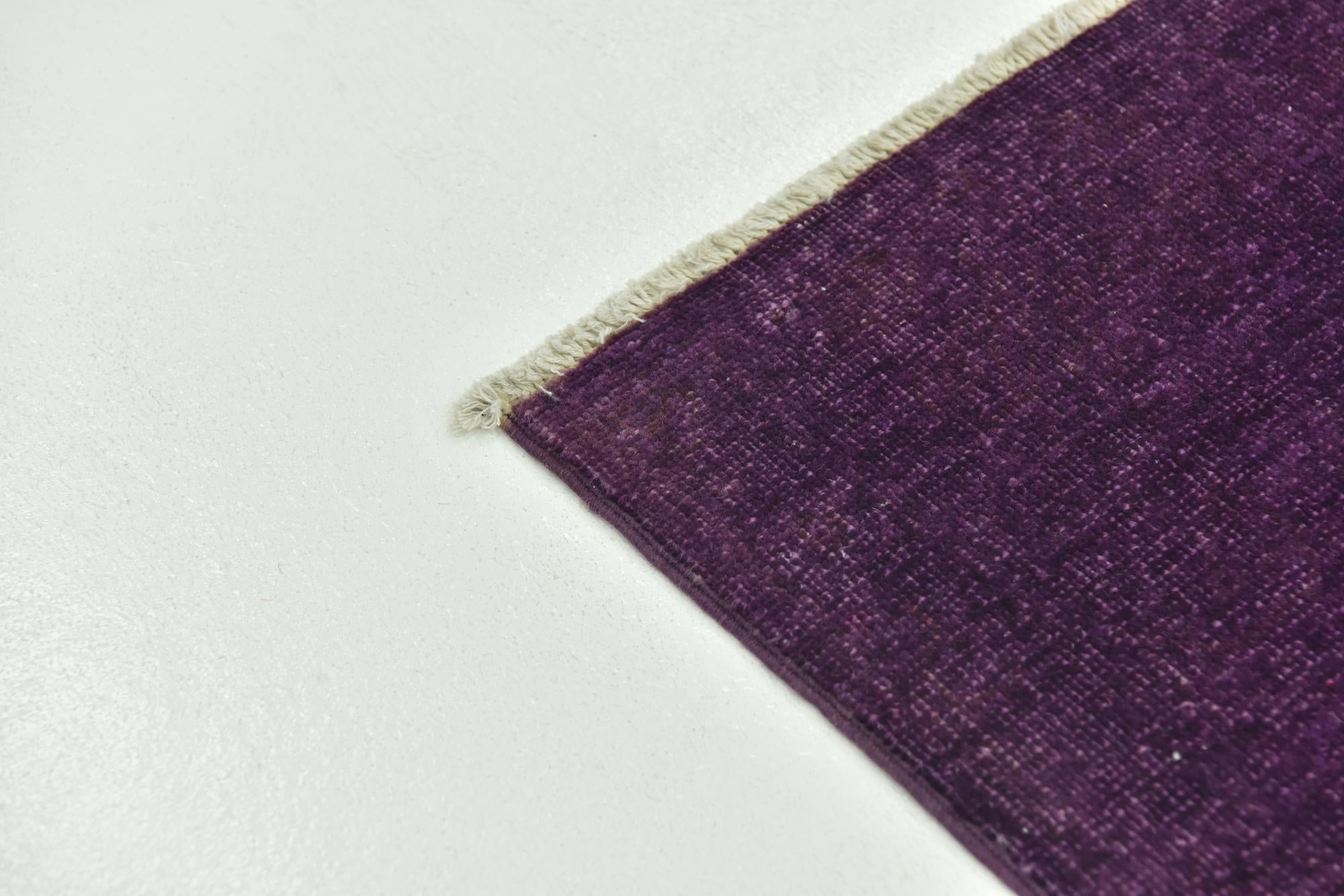 6' x 9' 8 Hand Knotted Over-Dyed Ziegler Rug