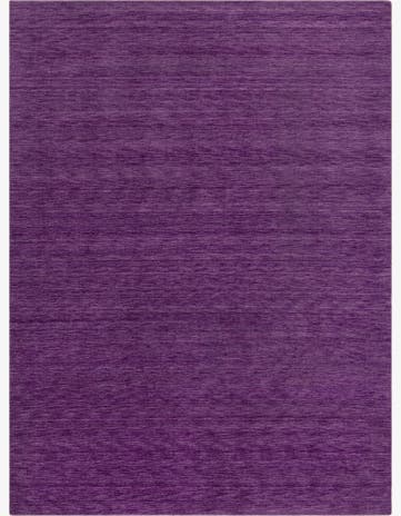 9' 10 x 13' Hand Knotted Solid Gabbeh Wool Rug