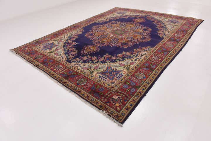 9' 5 x 13' Hand Knotted Tabriz Persian Wool Rug