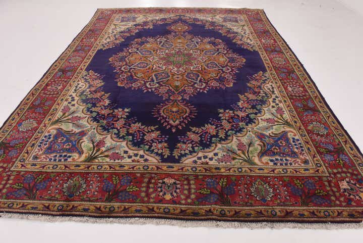 9' 5 x 13' Hand Knotted Tabriz Persian Wool Rug