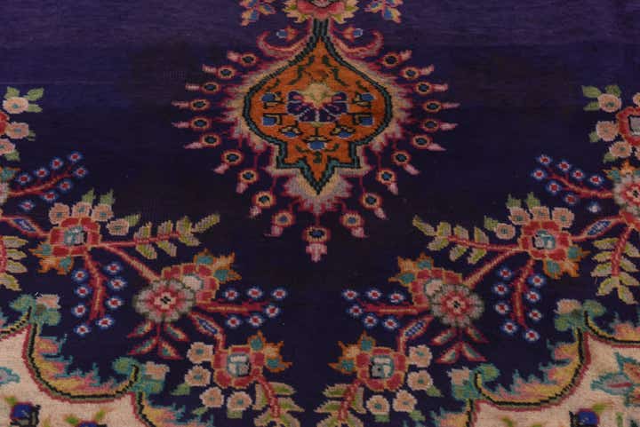9' 5 x 13' Hand Knotted Tabriz Persian Wool Rug