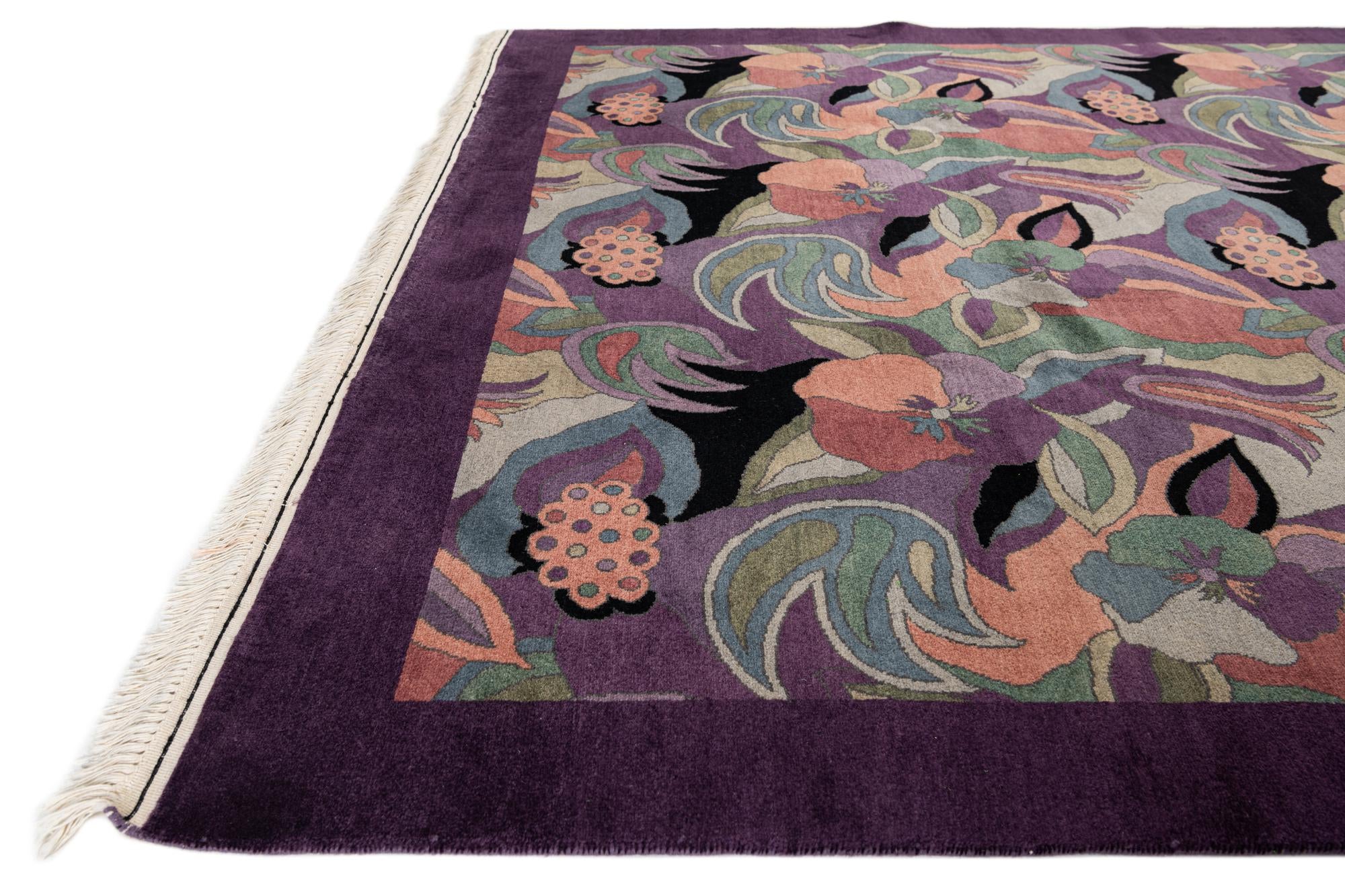 6' 5 x 9' Hand Knotted Tibet Wool Rug