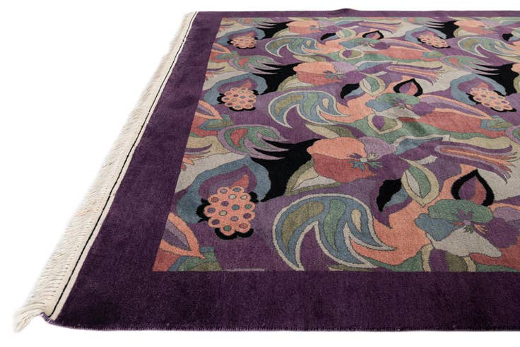 Detail image of 6' 5 x 9' Hand Knotted Tibet Wool Rug