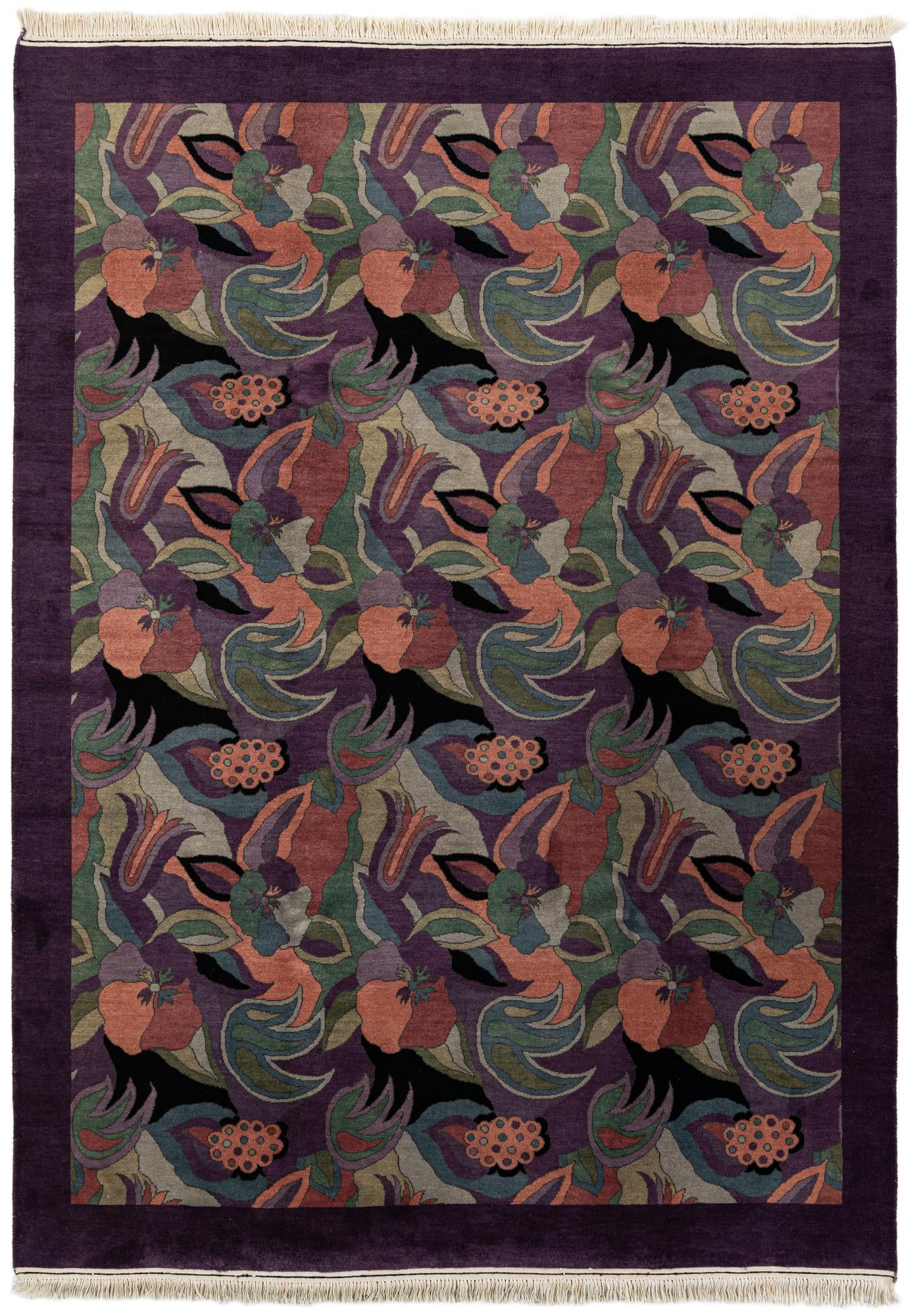 6' 5 x 9' Hand Knotted Tibet Wool Rug