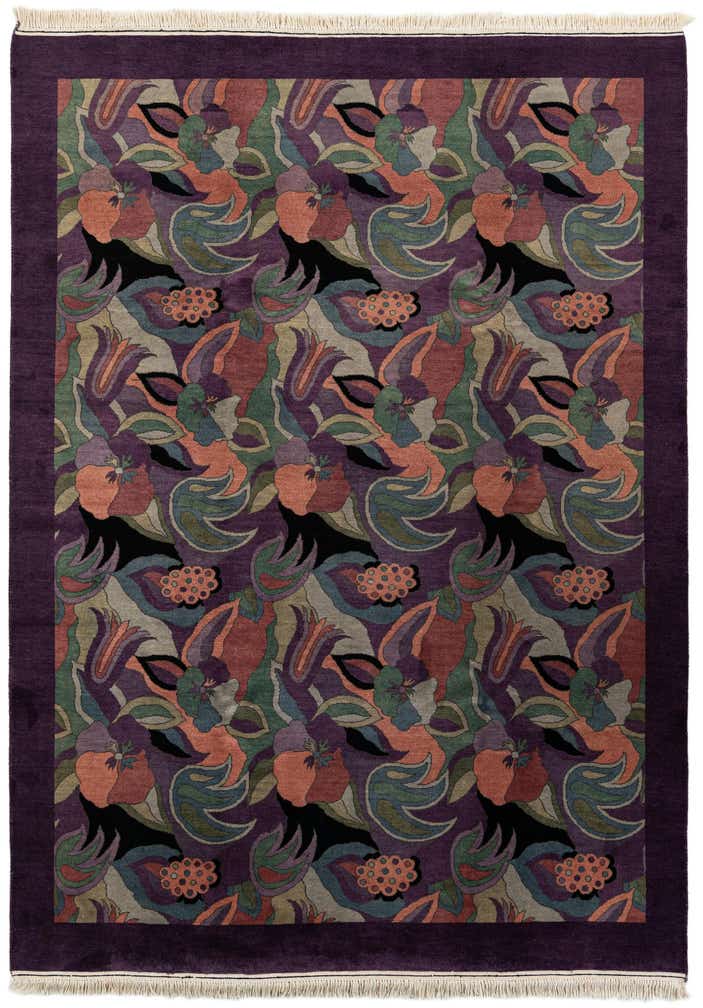 6' 5 x 9' Hand Knotted Tibet Wool Rug