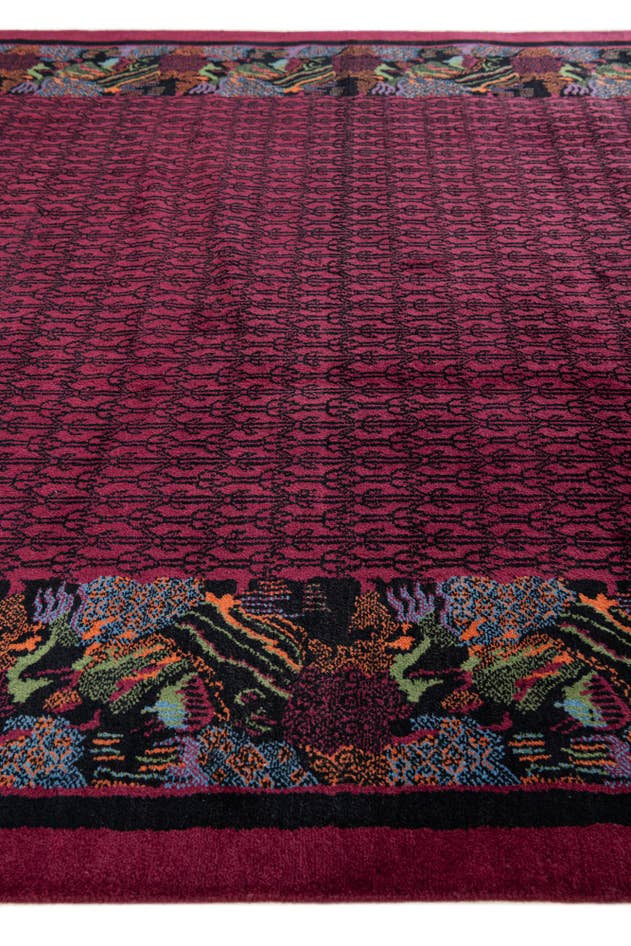 Detail image of 6' 4 x 9' 4 Hand Knotted Tibet Wool Rug