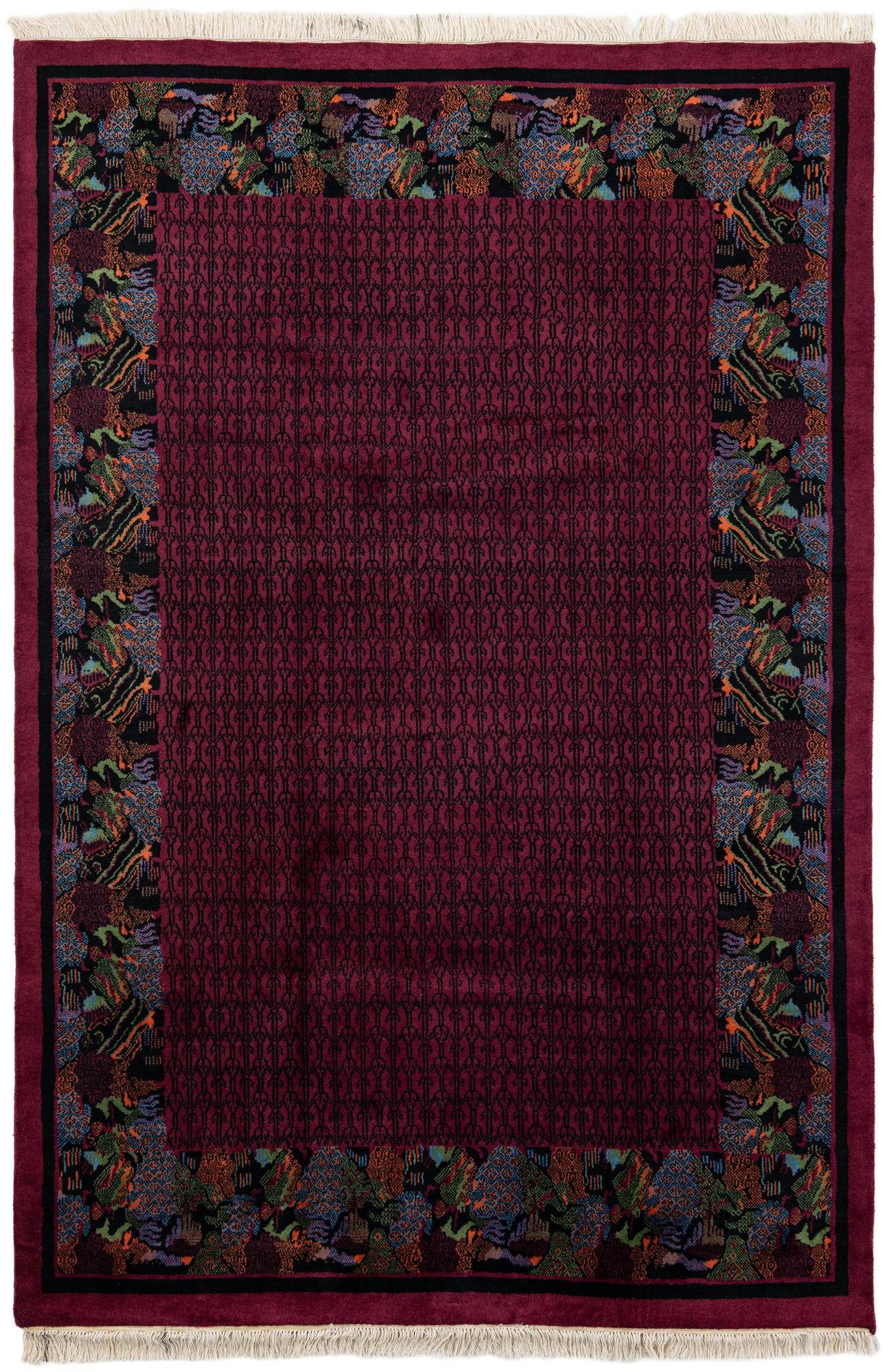 6' 4 x 9' 4 Hand Knotted Tibet Wool Rug