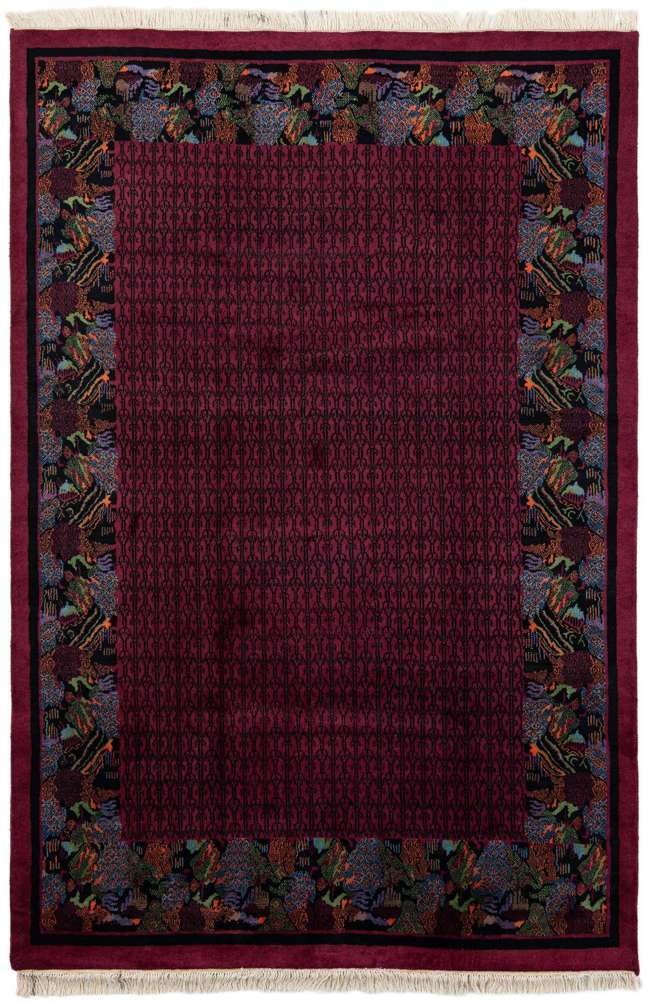 6' 4 x 9' 4 Hand Knotted Tibet Wool Rug
