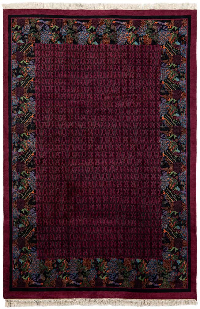 6' 4 x 9' 4 Hand Knotted Tibet Wool Rug