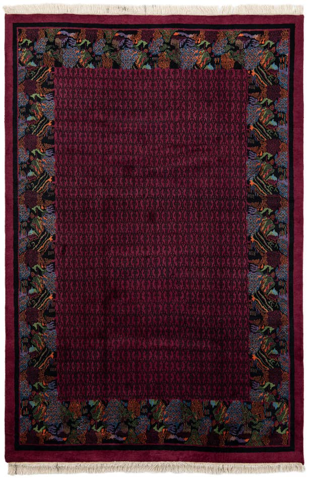 Detail image of 6' 4 x 9' 4 Hand Knotted Tibet Wool Rug