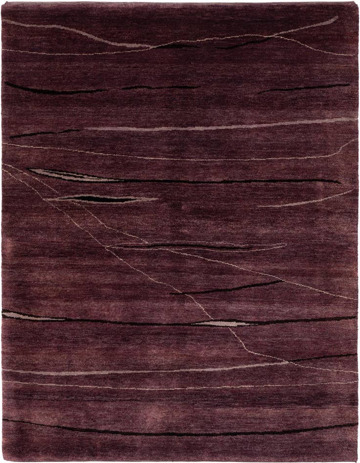 Detail image of 4' 9 x 6' 10 Hand Knotted Tibet Wool Rug