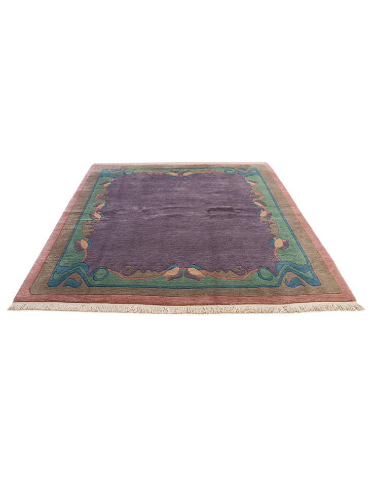 Detail image of 6' 7 x 8' 2 Hand Knotted Tibet Wool Rug