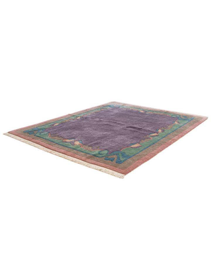 6' 7 x 8' 2 Hand Knotted Tibet Wool Rug
