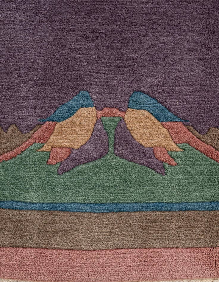 Detail image of 6' 7 x 8' 2  Hand Knotted Tibet Wool Rug