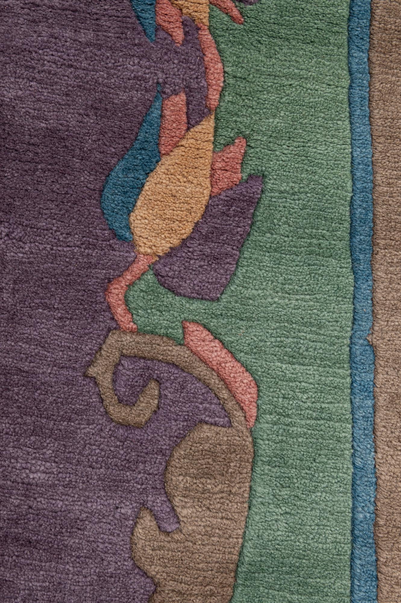 6' 7 x 8' 2 Hand Knotted Tibet Wool Rug
