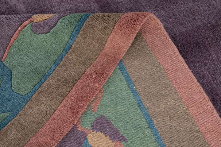 6' 7 x 8' 2 Hand Knotted Tibet Wool Rug