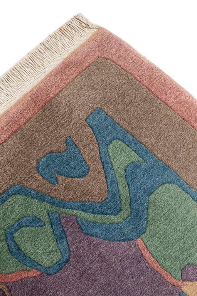 6' 7 x 8' 2 Hand Knotted Tibet Wool Rug