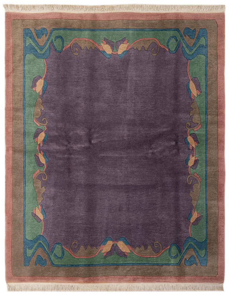 Detail image of 6' 7 x 8' 2 Hand Knotted Tibet Wool Rug