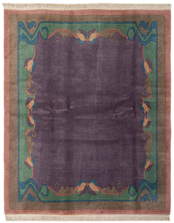Detail image of 6' 7 x 8' 2 Hand Knotted Tibet Wool Rug