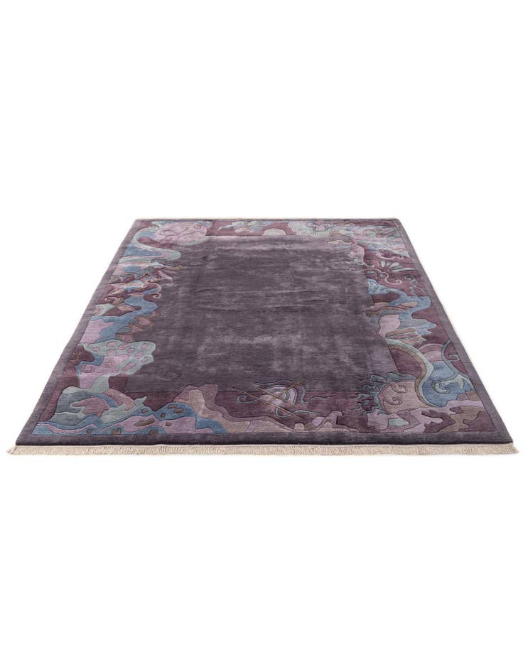 Detail image of 6' 9 x 8' 6  Hand Knotted Tibet Wool Rug