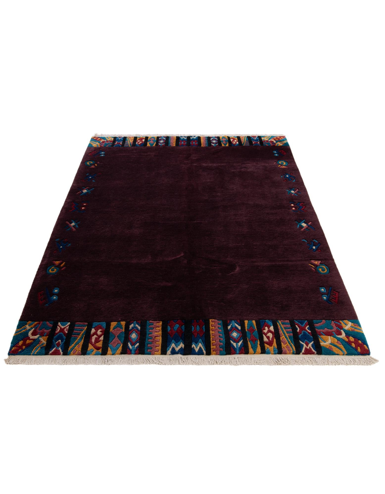 5' 8 x 7' 8 Hand Knotted Tibet Wool Rug