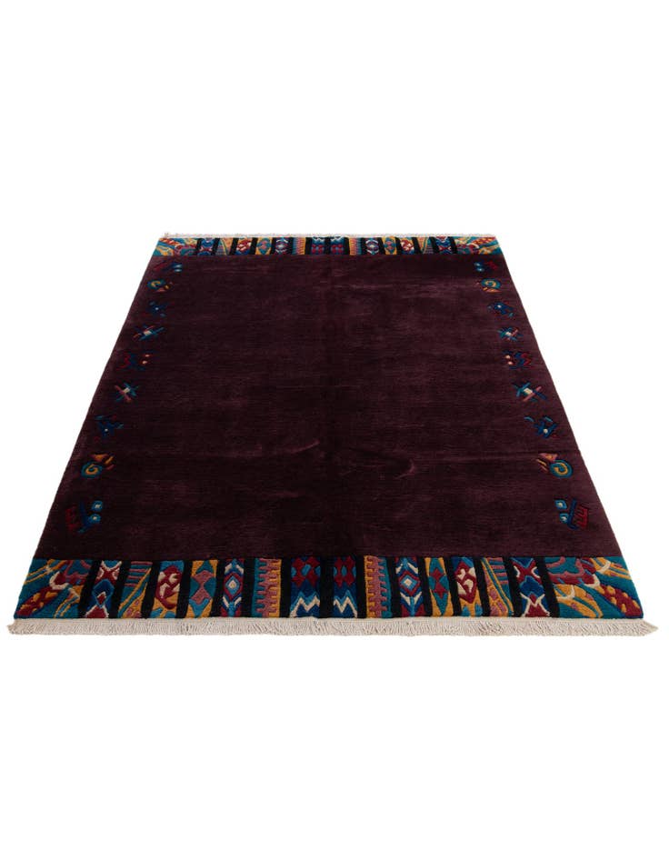 Detail image of 5' 8 x 7' 8 Hand Knotted Tibet Wool Rug
