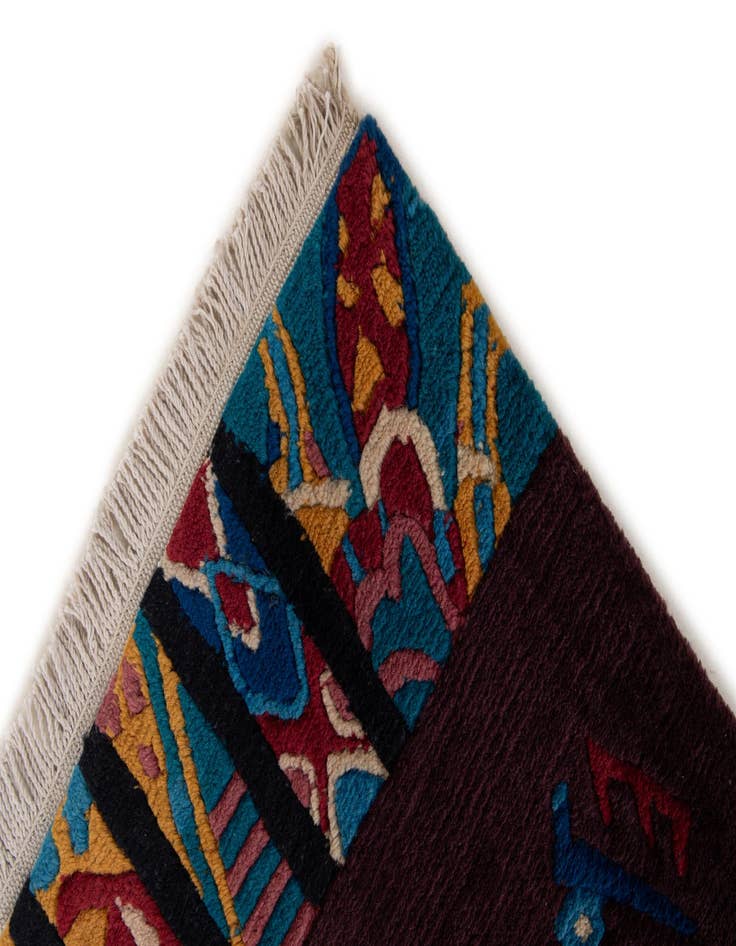 Detail image of 5' 8 x 7' 8  Hand Knotted Tibet Wool Rug